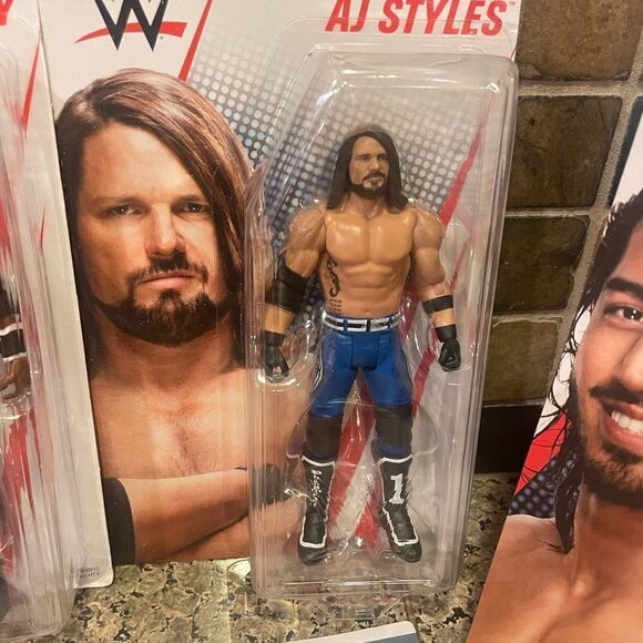 WWE Action Figures set of 6 NIB AJ Styles Bobby Lashley ALI Ronda Sarah - Picture 5 of 14